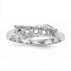 14k White Gold Family Jewelry Ring Mounting - 38