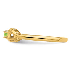 14k Genuine 1 Stone Mother's Ring - 4
