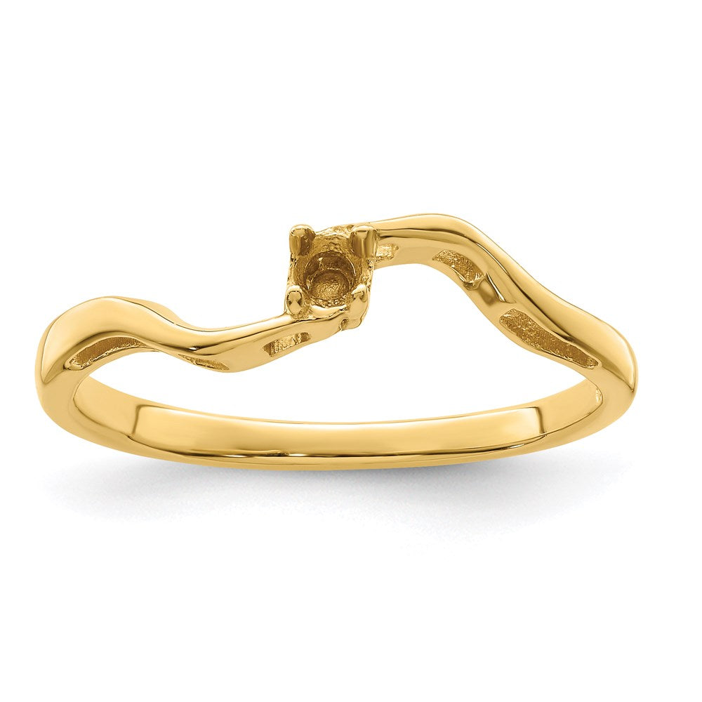 14k 5x3mm Oval Synthetic Family Jewelry Ring - 2