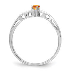 Sterling Silver Rhodium-plated Synthetic 1 Stone Mother's Ring - 25