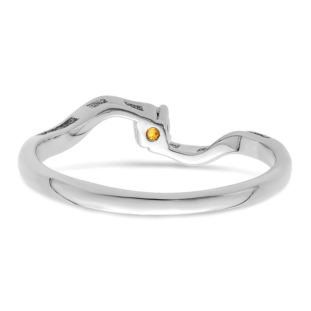 14k White Gold Synthetic Family Jewelry Ring - 84