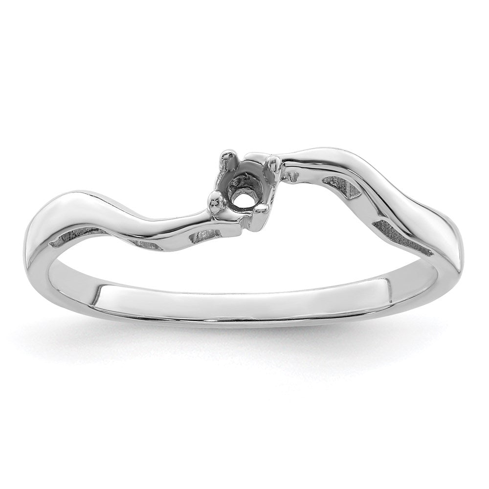 Sterling Silver Rhodium-plated Synthetic 1 Stone Mother's Ring - 25