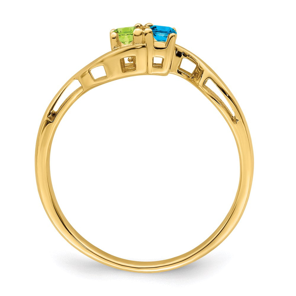 14k Synthetic Family Jewelry Ring - 102