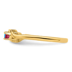 14k Synthetic Family Jewelry Ring - 54