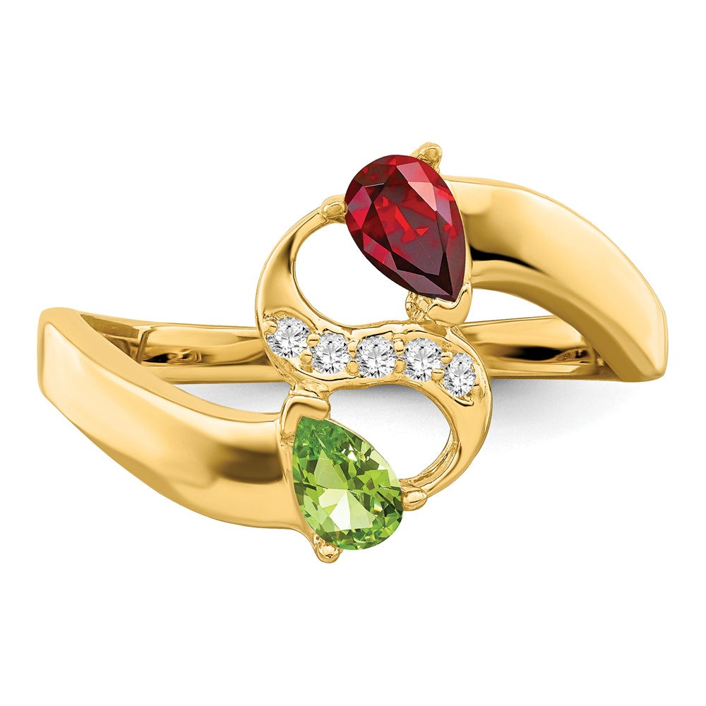 14k Genuine Family Jewelry Ring - 14