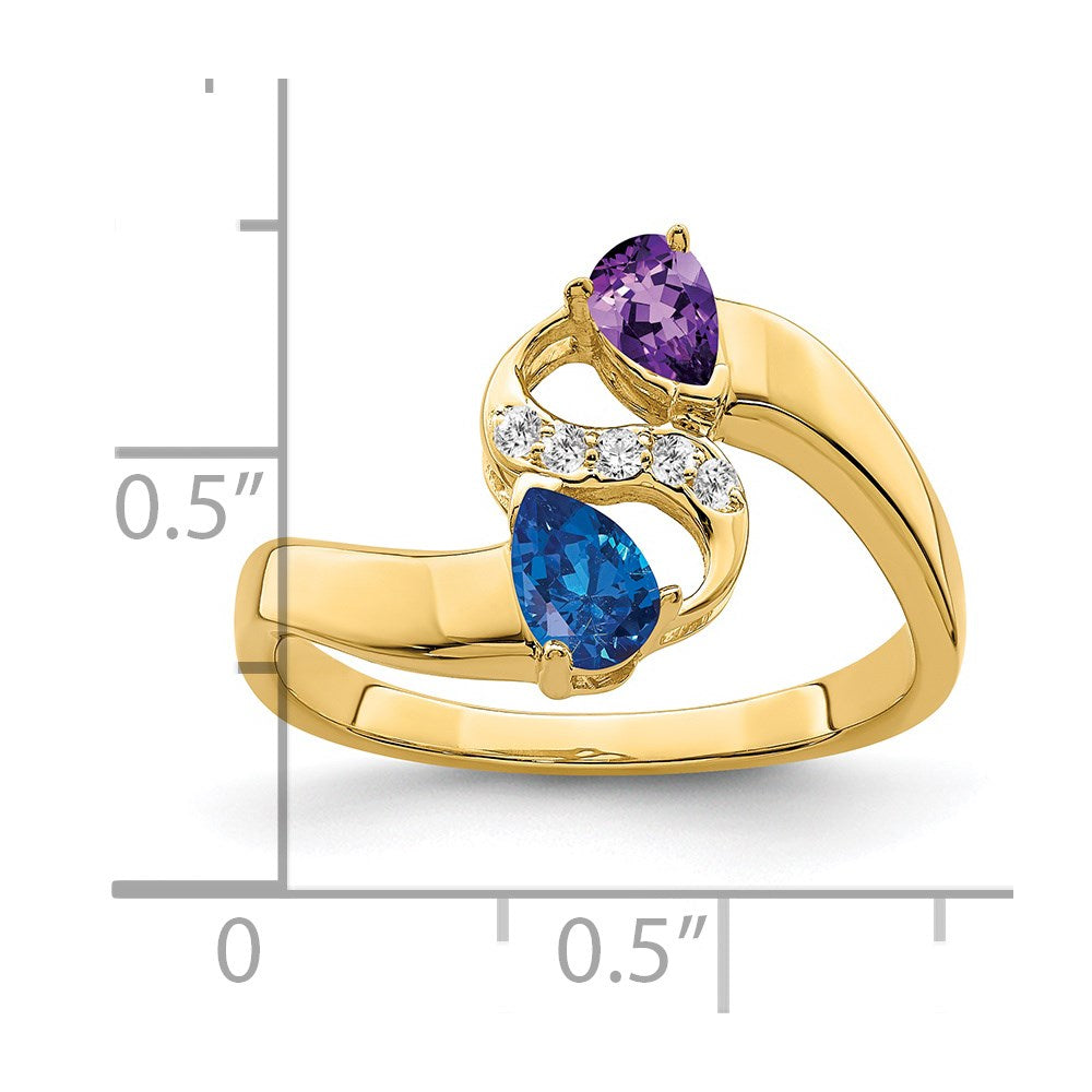 14k Genuine Family Jewelry Ring - 14
