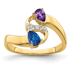 14k Genuine Family Jewelry Ring - 14