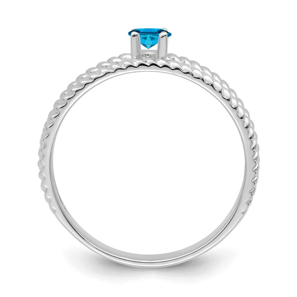 Sterling Silver Rhodium-plated Family Jewelry Ring - 124