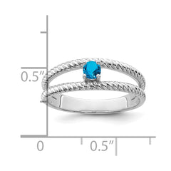 Sterling Silver Rhodium-plated Family Jewelry Ring - 124