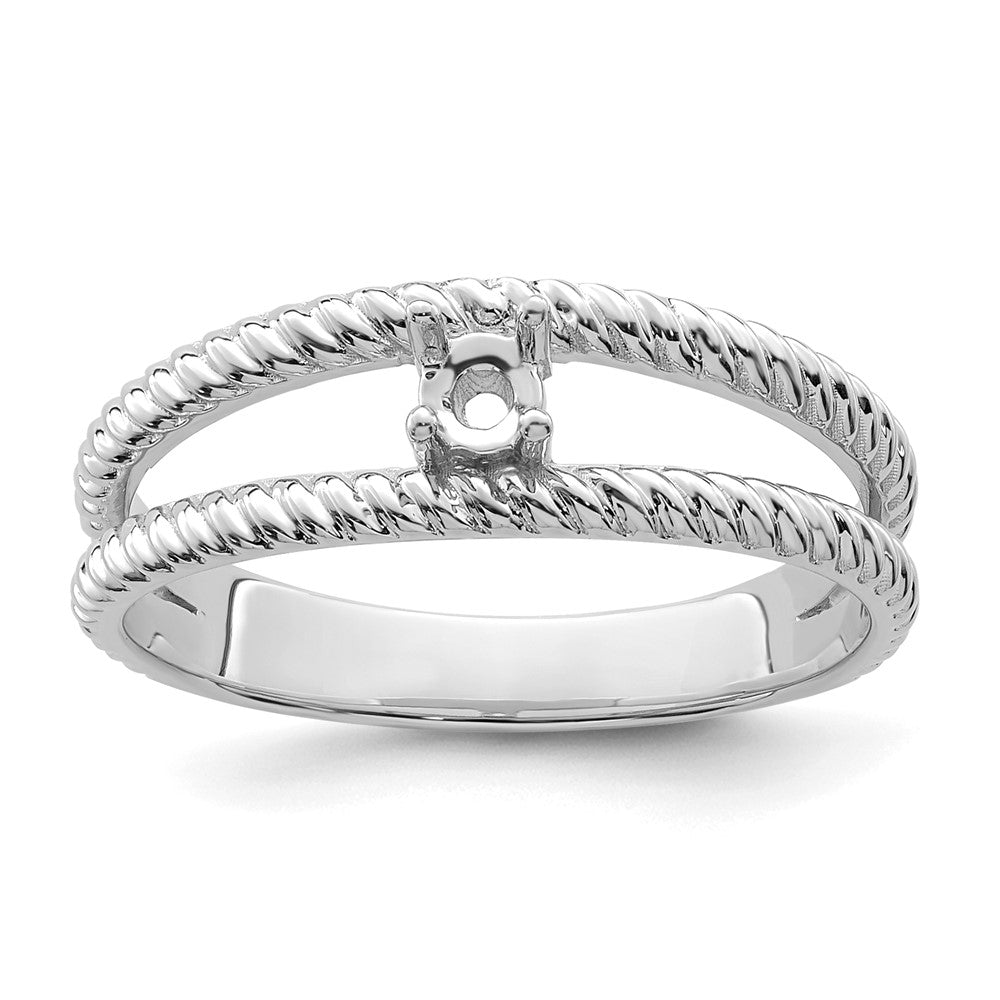 Sterling Silver Rhodium-plated Family Jewelry Ring - 124