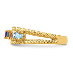 14k Synthetic Family Jewelry Ring - 116