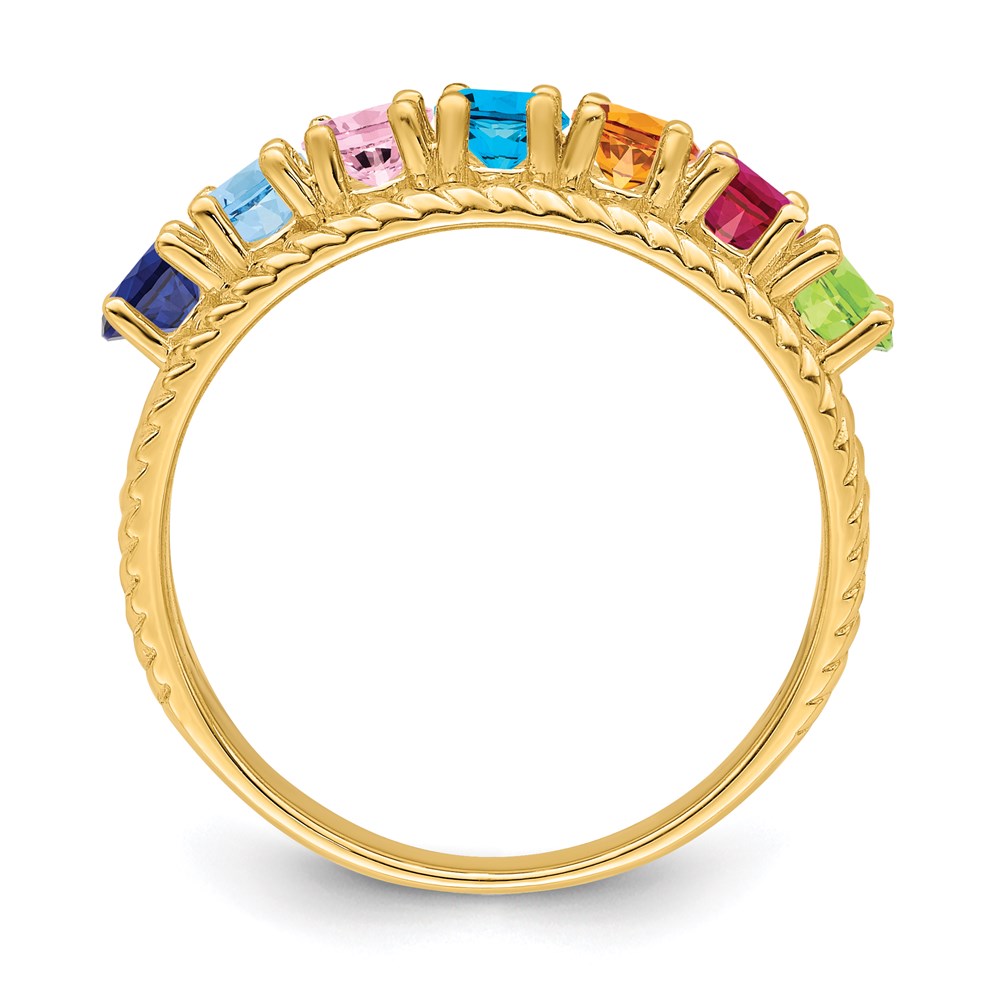14k Synthetic Family Jewelry Ring - 92