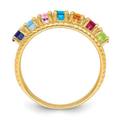 14k Synthetic Family Jewelry Ring - 92