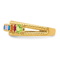 14k Synthetic Family Jewelry Ring - 92