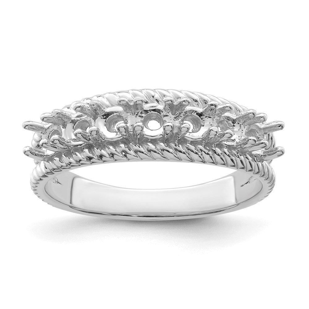 14k White Gold Family Jewelry Ring - 31