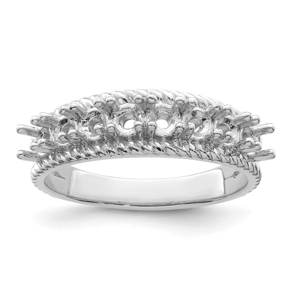 Sterling Silver Rhodium-plated Family Jewelry Ring - 101