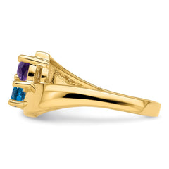 14k Synthetic Family Jewelry Ring - 80