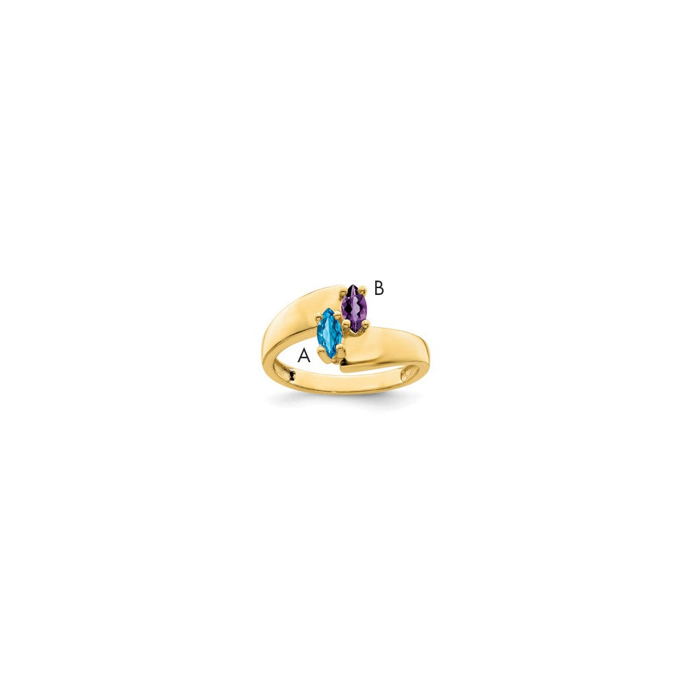 14k Synthetic Family Jewelry Ring - 80