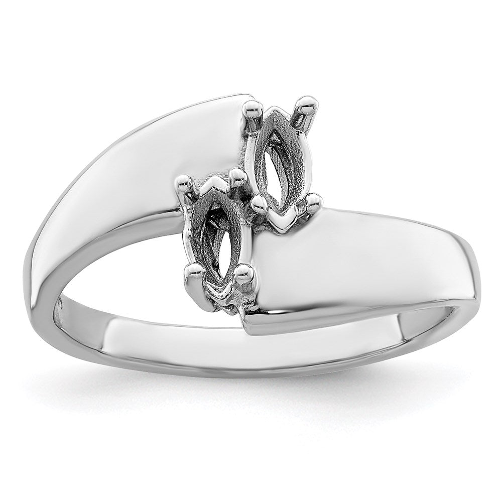 14k White Gold Genuine Family Jewelry Ring - 15