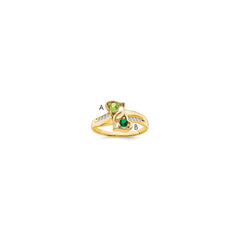 14k Synthetic Family Jewelry Ring - 35
