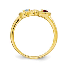 14k Synthetic Family Jewelry Ring - 112