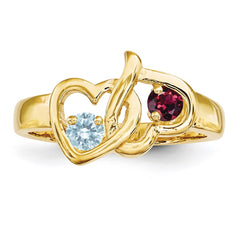 14k Synthetic Family Jewelry Ring - 112