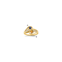 14k Genuine Family Jewelry Ring - 11