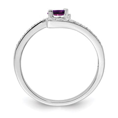 14K White Gold Family Jewelry Genuine Stone & Diamond Set Ring - 39