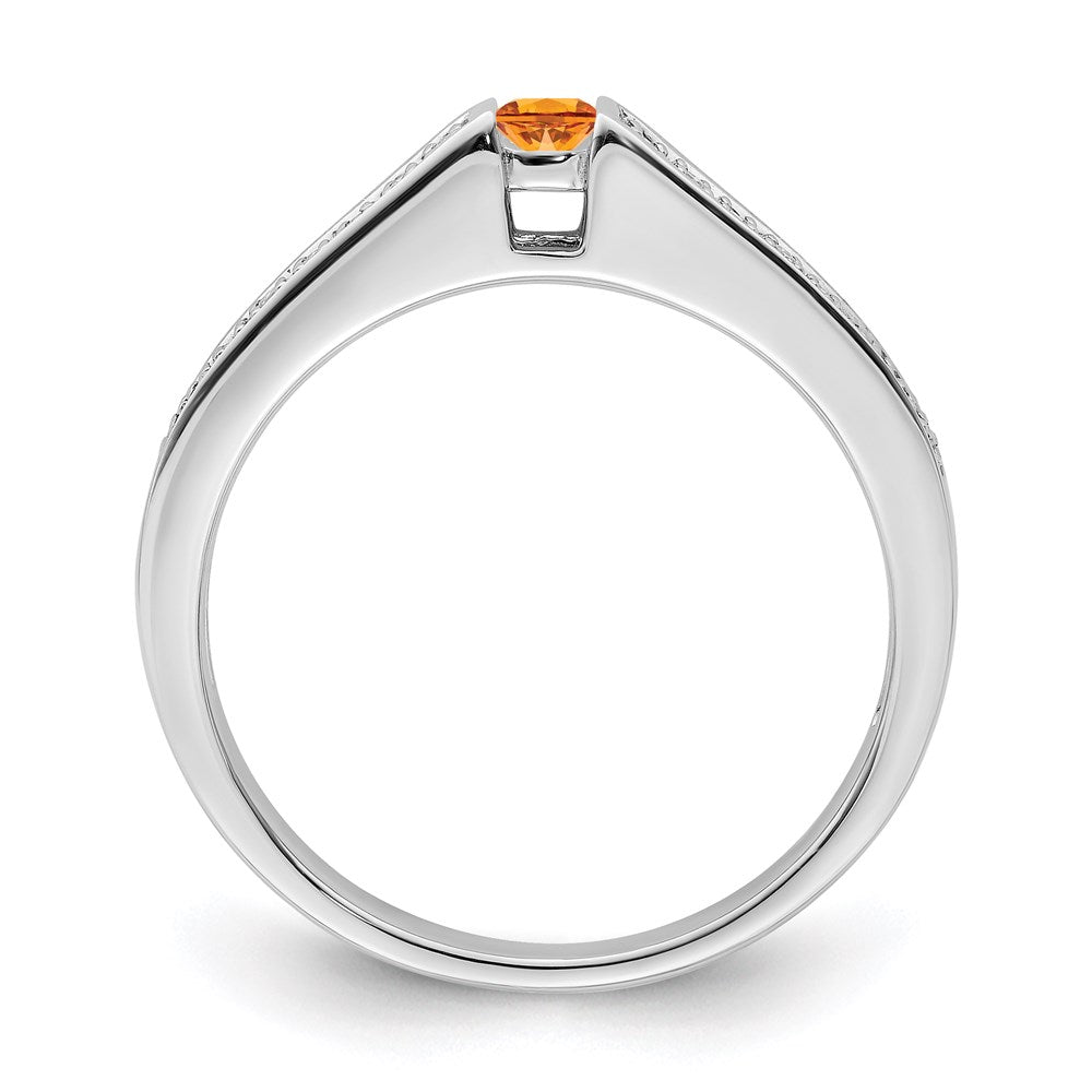 14K White Gold Family Jewelry Diamond Semi-Set Ring - 30