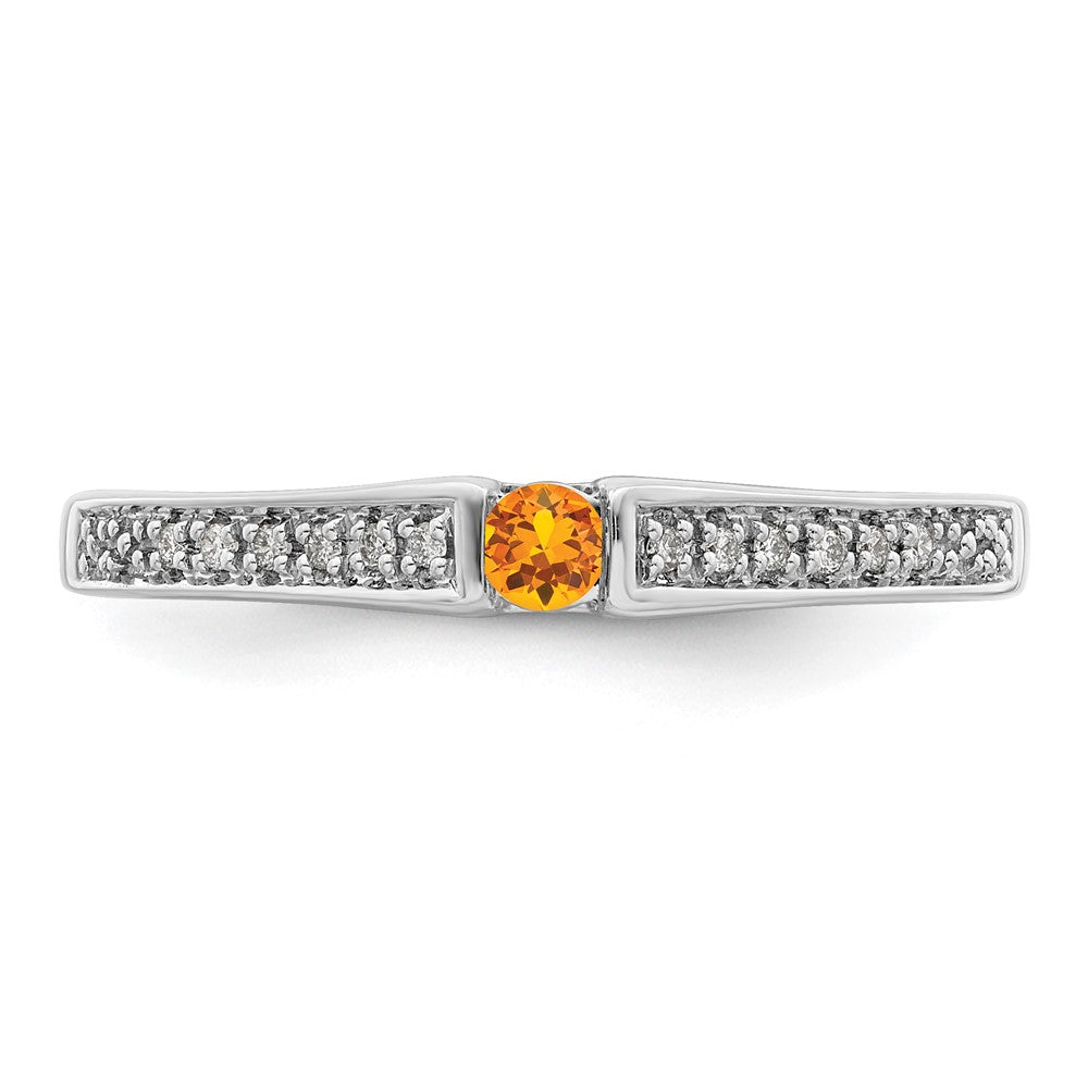 14K White Gold Family Jewelry Diamond Semi-Set Ring - 30