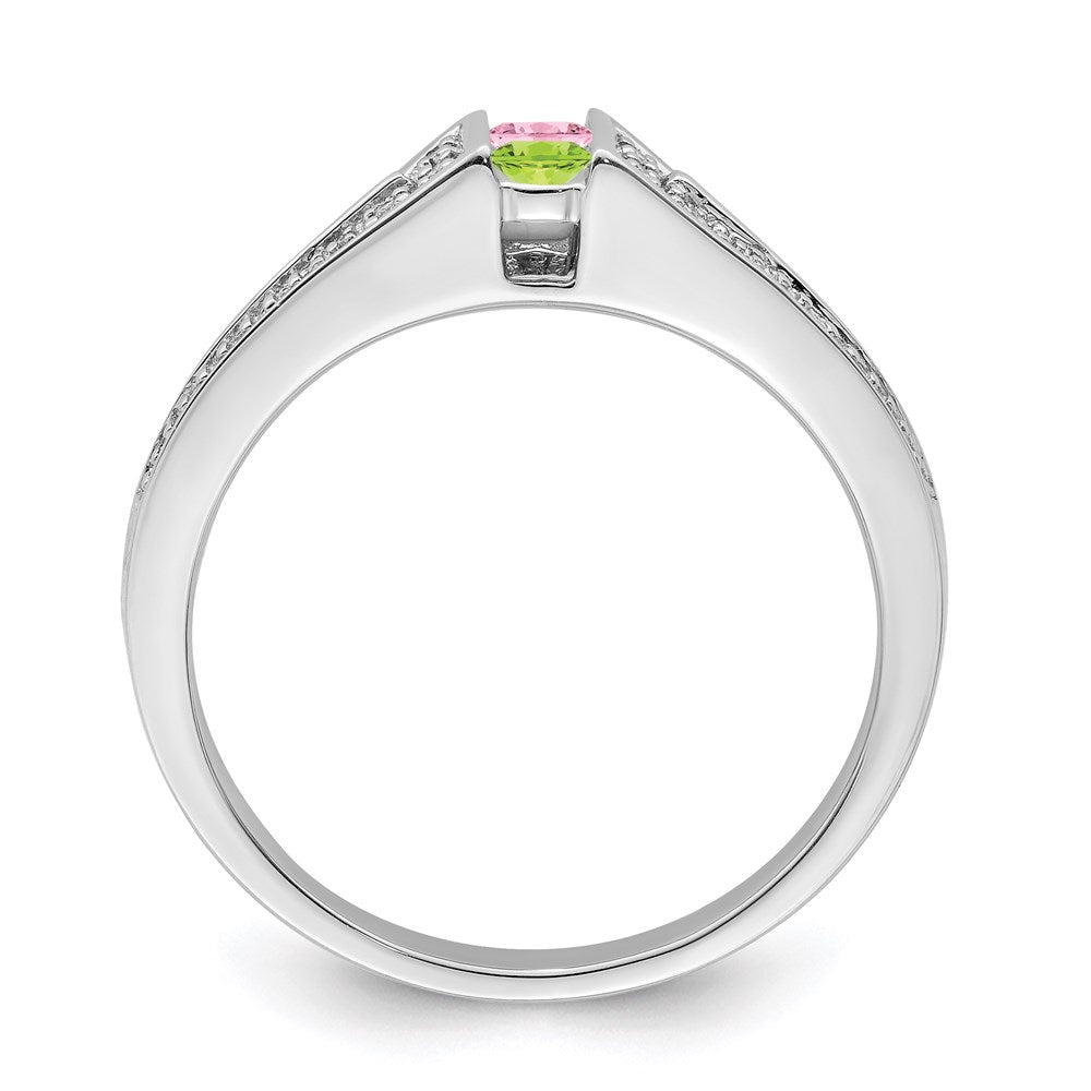 14K White Gold Family Jewelry Diamond Semi-Set Ring - 31