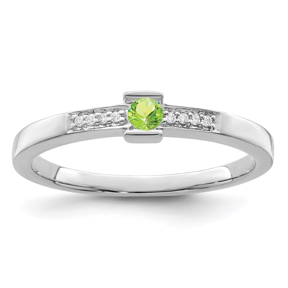 14K White Gold Family Jewelry Diamond Semi-Set Ring - 33