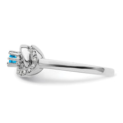 14K White Gold Family Jewelry Diamond Semi-Set Ring - 46