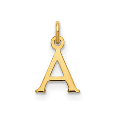 14kr Cutout Letter A Initial Pendant