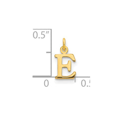 14ky Cutout Letter E Initial Pendant - 2