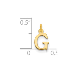 14ky Cutout Letter G Initial Pendant - 2