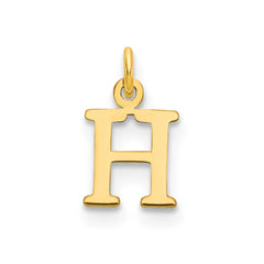 14k Rose Gold Cutout Letter H Initial Pendant