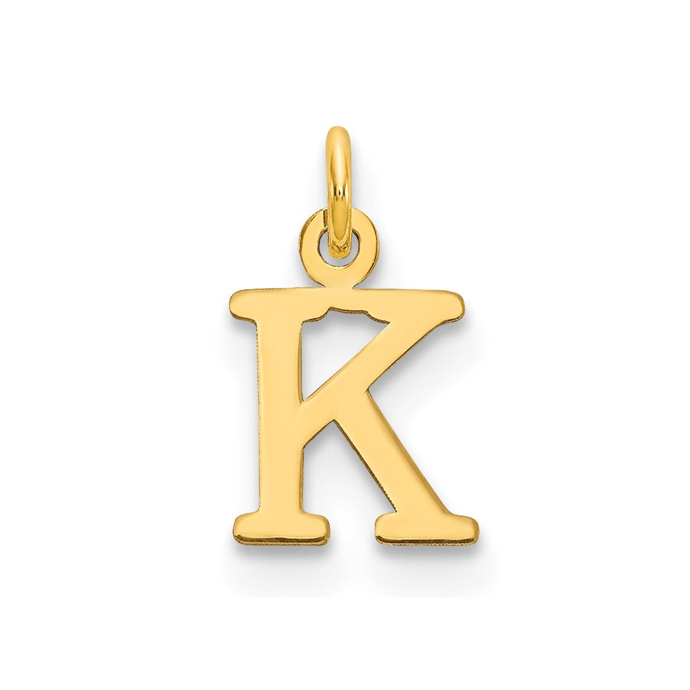 14ky Cutout Letter K Initial Pendant - 2