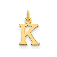 14ky Cutout Letter K Initial Pendant - 2