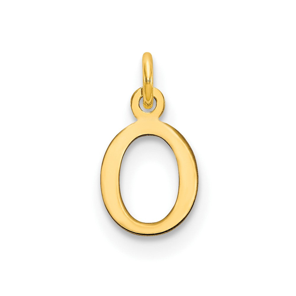 14ky Cutout Letter O Initial Pendant - 2