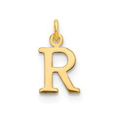 14ky Cutout Letter R Initial Pendant - 2
