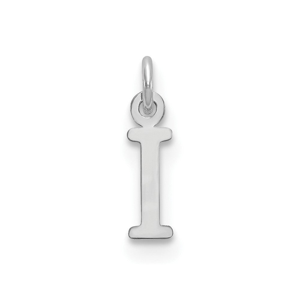 Sterling Silver Rhodium-plated Letter I Initial Charm - 2