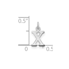 14kw Cutout Letter X Initial Pendant