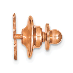 14k Rose Gold Small cut-out Monogram Tie Tac