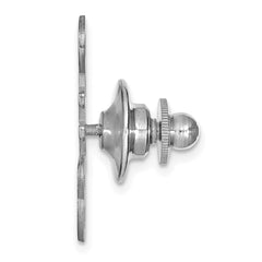 14k White Gold Large cut-out Monogram Tie Tac - 2