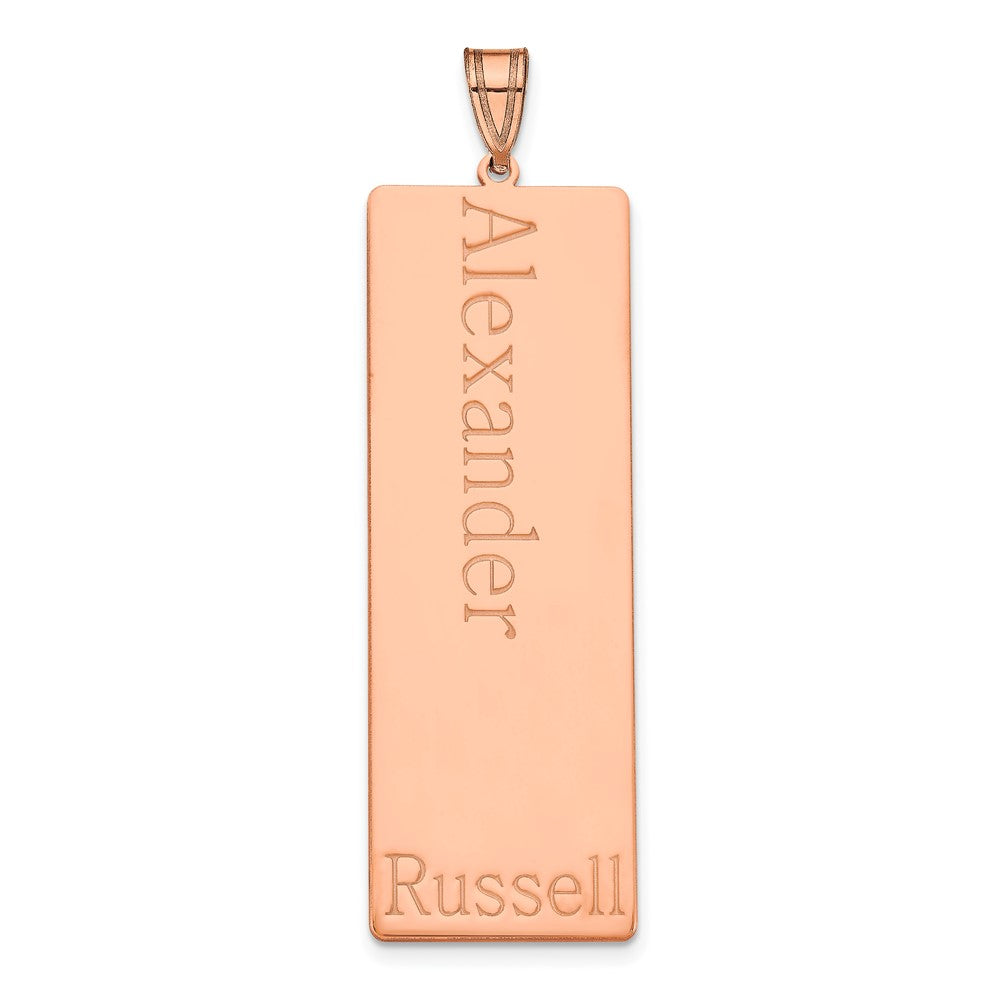 10k Rose Gold 1 Name Family Pendant