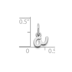14KW Lower case Letter A Initial Charm