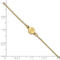 14k Yellow Gold 1 Letter Bubble Bracelet