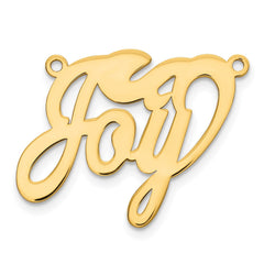 Sterling Silver/Gold-plated Polished Name Plate - 7