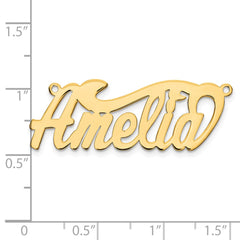 14k Yellow Gold  Polished Name Plate - 2